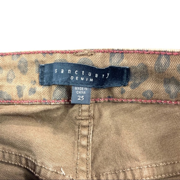 Sanctuary Leopard Print Skinny Jeans - Picture 6 of 7